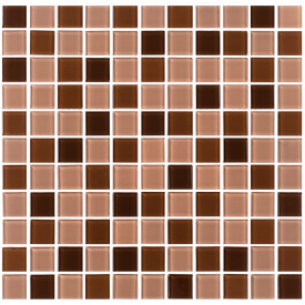 Мозаика стеклянная Kotto Keramika GM 4014 C3 Brown D/Brown M/Brown W 300х300 мм