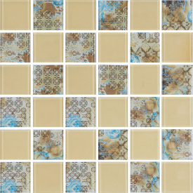 Мозаика стеклянная Kotto Keramika GMP 0448029 СC Print 34/RAL 1014 300х300 мм