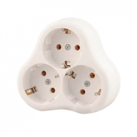 Трійник із заземленням трикутний Lezard 715-0900-609