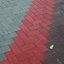 Тротуарна плитка Gartec Цегла без фаски 200х100х40 мм червоний на білому цементі Київ