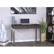 Письменный-компьютернй стол Loft-Design L-11 хром 1100х550х750 мм венге