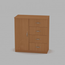 Комод Компанит Комод-4+1А 780x849x390 бук