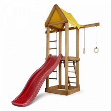 Детский игровой комплекс Sportbaby Babyland-17 уличная площадка домик с горкой и кольцами