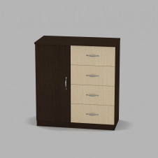 Комод Компанит Комод-4+1А 780x849x390 венге