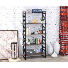 Металевий стелаж Скіф-5-920 Loft-Design Дуб-палена