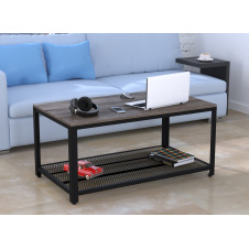 Журнальный столик Loft-Design V-105 темный дуб-патина