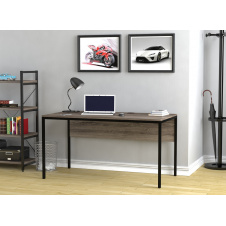 Письмовий стіл L-3p Loft-Design 138х70х75 см дсп горіх-модена на чорних ніжках
