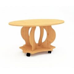 Стол журнальный Компанит Венеция МДФ 900х484х595 мм бук Ромны