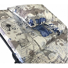 Раскладушка ортопедическая Париж 1880х750 мм регулируемая металлическая с матрасом 6 см на деревянных ламелях Киев