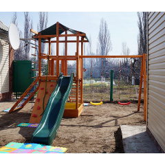 Детская площадка SportBaby Babyland-3 деревянная игровой веревочный комплекс на улицу Никополь