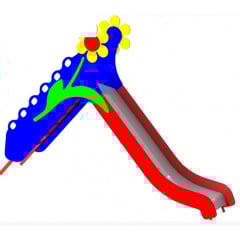 Дитяча гірка-спуск Dali Ромашка-831 вулична для ігрових майданчиків Дніпро