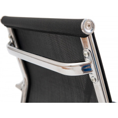 Офісне крісло Richman Кельн-LB хром чорне невисока спинка-сітка Київ