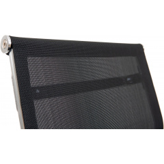 Офісне крісло Richman Кельн-LB хром чорне невисока спинка-сітка Київ