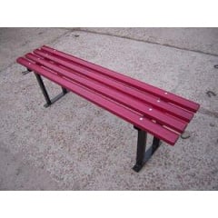 Деревянная лавка ИГ Стандарт 1500х330х480 мм без спинки с металлическими ножками-опорами для сада парка Киев