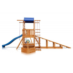 Детская площадка SportBaby Babyland-13 Капитан деревянная корабль с зимней горкой качелями Шепетовка