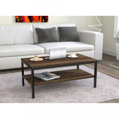 Журнальный столик Loft-Design L-1 прямоугольный 900х500х400 мм венге Ахтырка