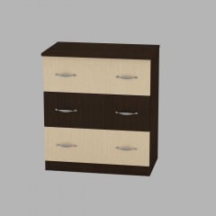 Комод Компанит Комод-3А 610x690x390 венге Бородянка