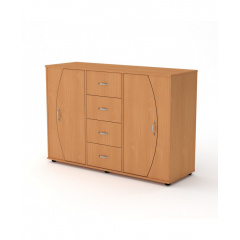 Мебель Компанит Комод-4-2-2 для дома и офиса Ольха Акимовка