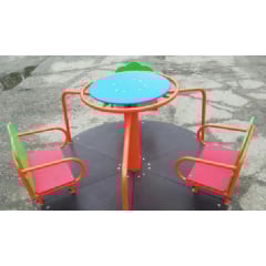 Детская карусель Dali №611 Солнышко металлическая с рулем для улицы Житомир