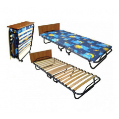 Розкладачка Венеція Vista на ламелях c матрацом ліжко 193х77 см з узголів'ям-полочкою Київ