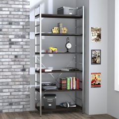 Стелаж офісний Loft-Design L-190 new металевий 6-поличний Хуст
