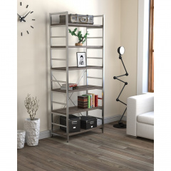 Стелаж офісний Loft-Design L-190 new металевий 6-поличний Хуст