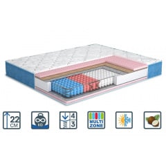 Ортопедический матрас Матролюкс Азалия 140х190 см пружинный PocketSpring двустороннийс эффектом Зима-Лето Обухов