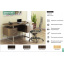 Письменный стол Loft-design L-81 двухтумбовый в цвете венге Изюм