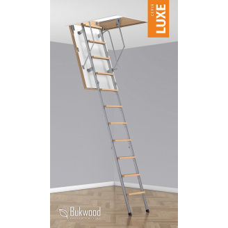 Горищні сходи Bukwood Luxe Metal ST 110х60 см