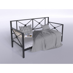 Металевий диван-ліжко Тарс Tenero 80х190 см із задньою спинкою односпальний Вінниця