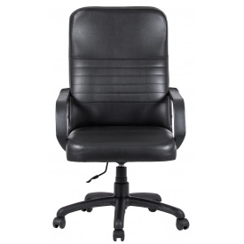 Комп'ютерне крісло Richman Armchair Prius 1001-1007х610х670 мм чорний кожзам на коліщатках