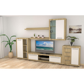 Модульная мебель для гостиную Компанит МГ-1-A цвет дсп дуб-сонома-комби наборная