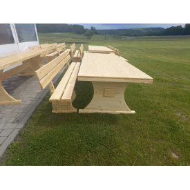 Стол ель плюс две лавки 3,0 * 1.0м