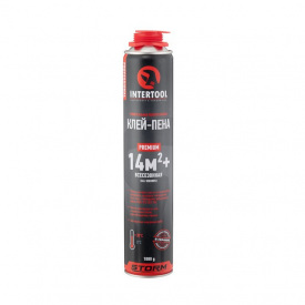Фото - Клей-піна монтажна професійна всесезонна Intertool FS-2000 750мл / 1000г 14м.кв. під пістолет Клей-піна монтажна професійна всесезонна Intertool FS-2000 750мл / 1000г 14м.кв. під пістолет