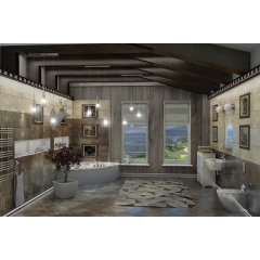 Керамическая плитка Golden Tile Metallica серый 1200x600x10 мм (782900) Ивано-Франковск