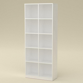 Книжный шкаф витрина Компанит КШ-2 дсп белый цвет