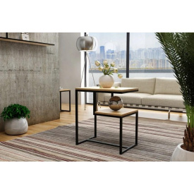 Журнальный, кофейный столик GoodsMetall в стиле Лофт 650х600х400 ЖС105