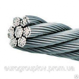 Трос нержавеющий 8 мм плетение 7х19 мягкий cт.А4 (AISI 316)