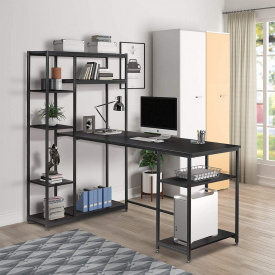 Стіл письмовий GoodsMetall з металу з полками в стилі Лофт 1600х900х760 СП119