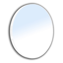 Дзеркало кругле 60х60см на сталевий фарбованої рамі білого кольору VOLLE 16-06-916 Луцьк