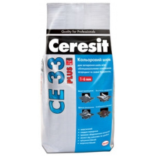 Затирка CERESIT CE 33 Plus 114 серая 5 кг