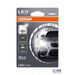 Светодиодная автолампа Osram C5W 12V 0,5W SV8,5-8 комплект (1шт) Житомир