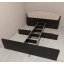 Ліжко двоспальне Асторія 160х200 з 4 ящиками Еверест Дуб сонома + трюфель Миколаїв