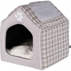 Домик для собак и кошек Trixie Silas 40х45х40 см Серый/крем Полтава