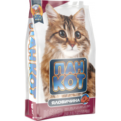 Сухой корм для кошек Пан Кот Говядина 10 кг Харків