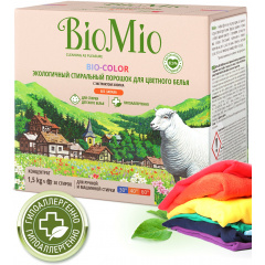 Экологичный гипоаллергенный стиральный порошок для цветного белья BioMio Bio-Color концентрат 30 стирок/1.5 кг Киев