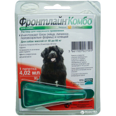 Спот-Он Merial Фронтлайн Комбо от блох и клещей для собак весом 40-60 кг Дніпро