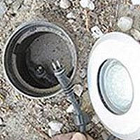 Установка светильников грунтовых без бетон основы Ровно