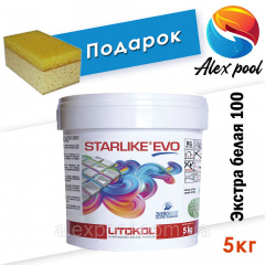 Litokol Starlike EVO C 100 Екстра біла Bianco Assoluto 5 кг двокомпонентна епоксидна затирка Миколаїв