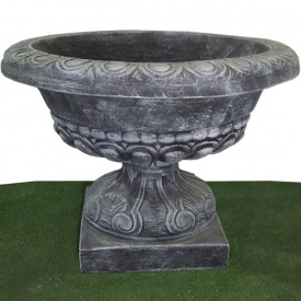 Вазон садовий для квітів Чаша на ніжці бетонний